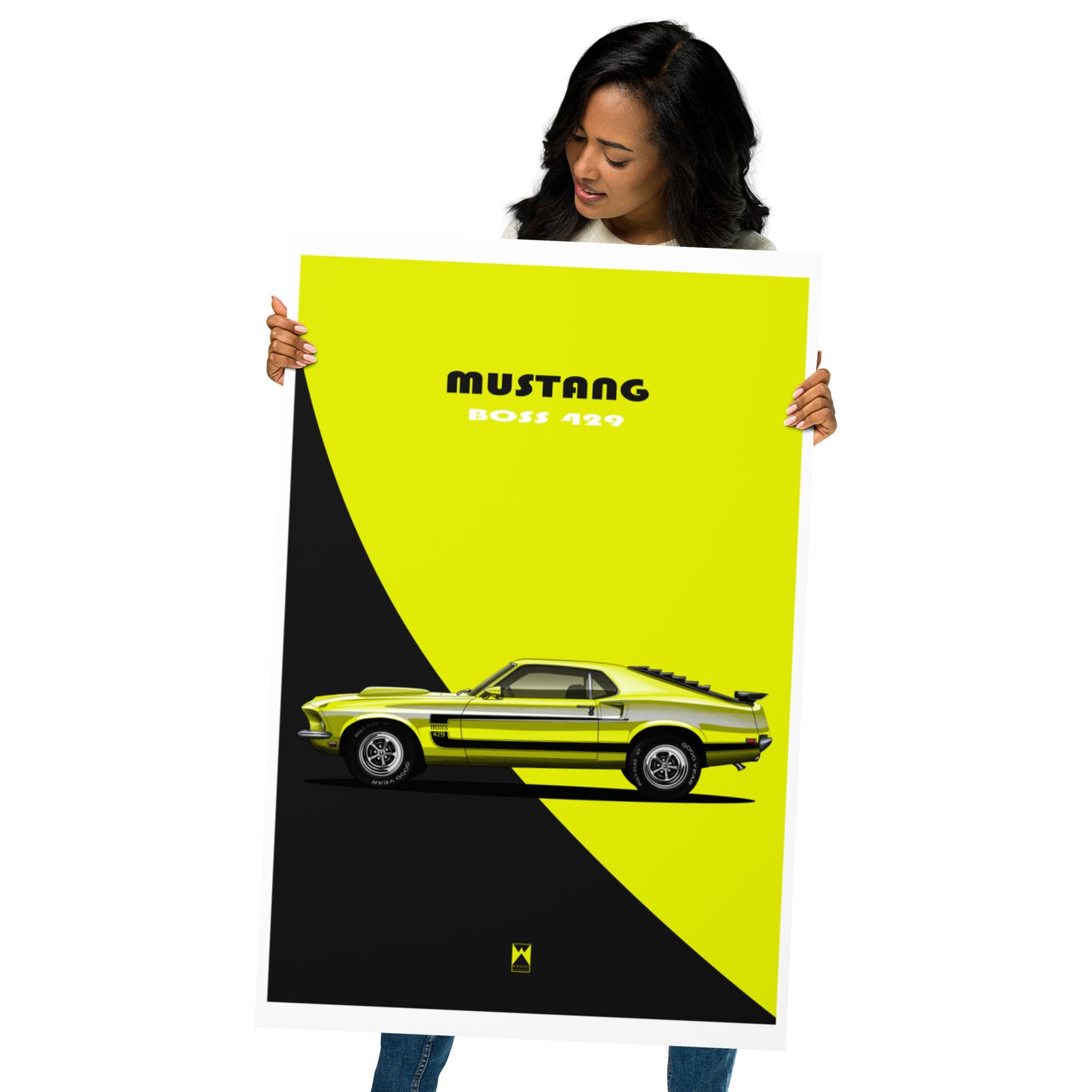 Vintage Mustang Boss Art Print