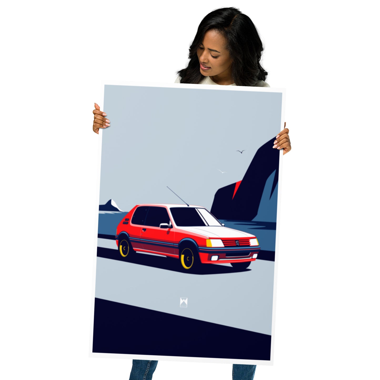 Retro 205 GTI Car Art Print