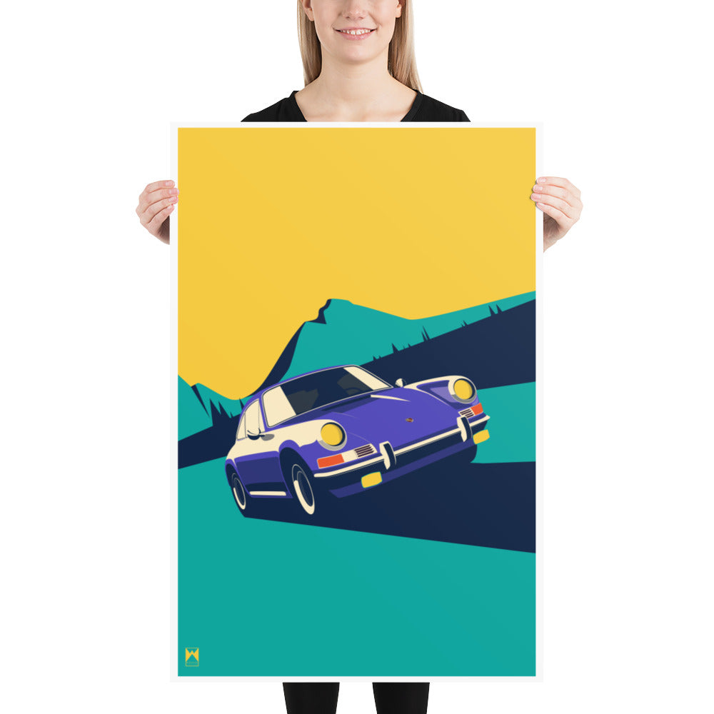 Vintage 911 Car Art Print