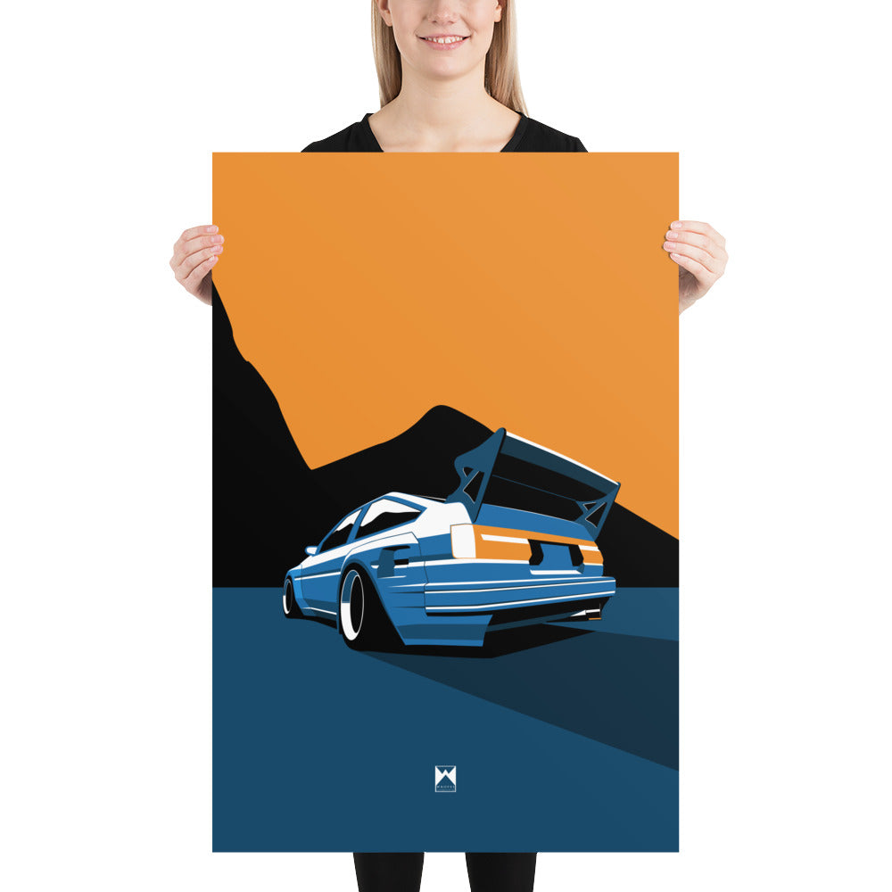 Retro Drifter AE86 Print