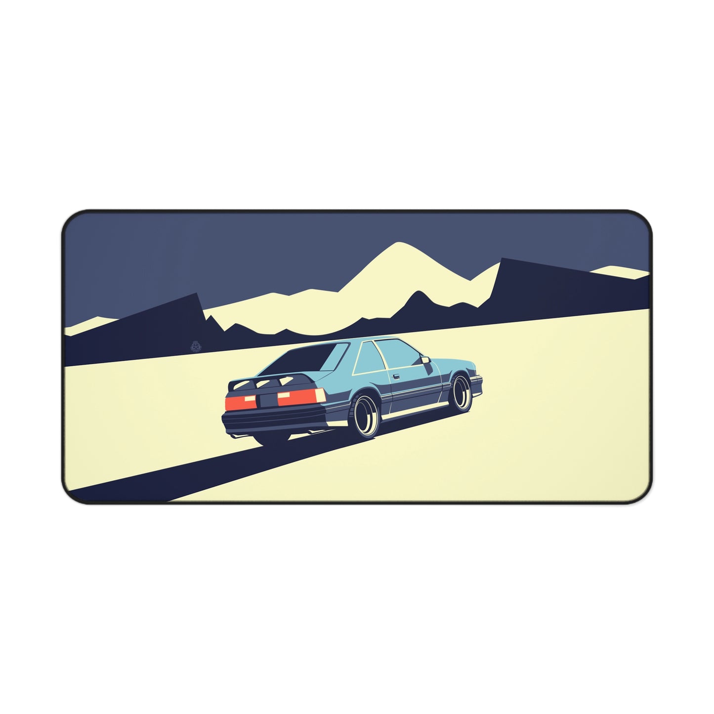 Retro Muscle Car Mustang Cobra Large Mouse Pad