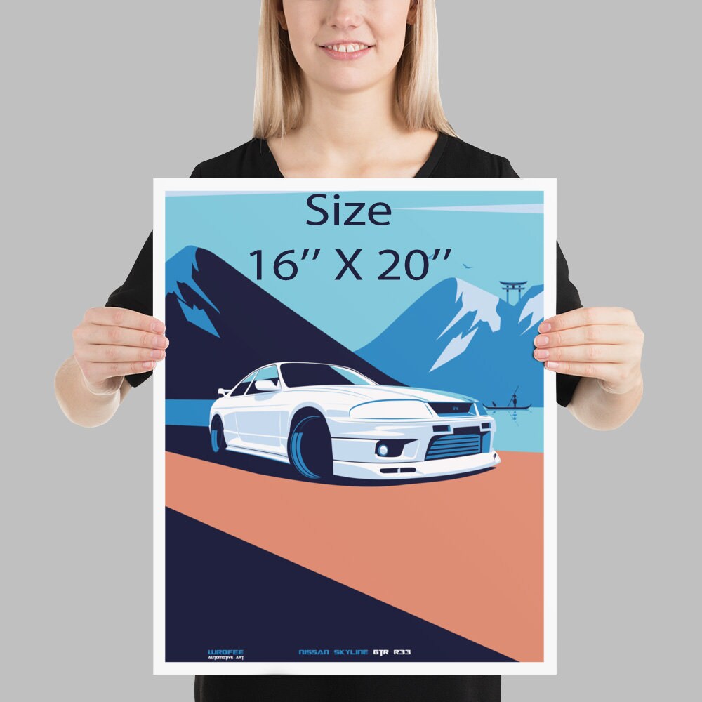 Skyline GTR R33 Art Print