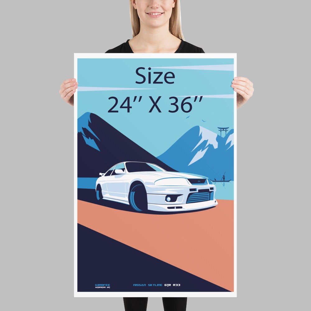 Skyline GTR R33 Art Print