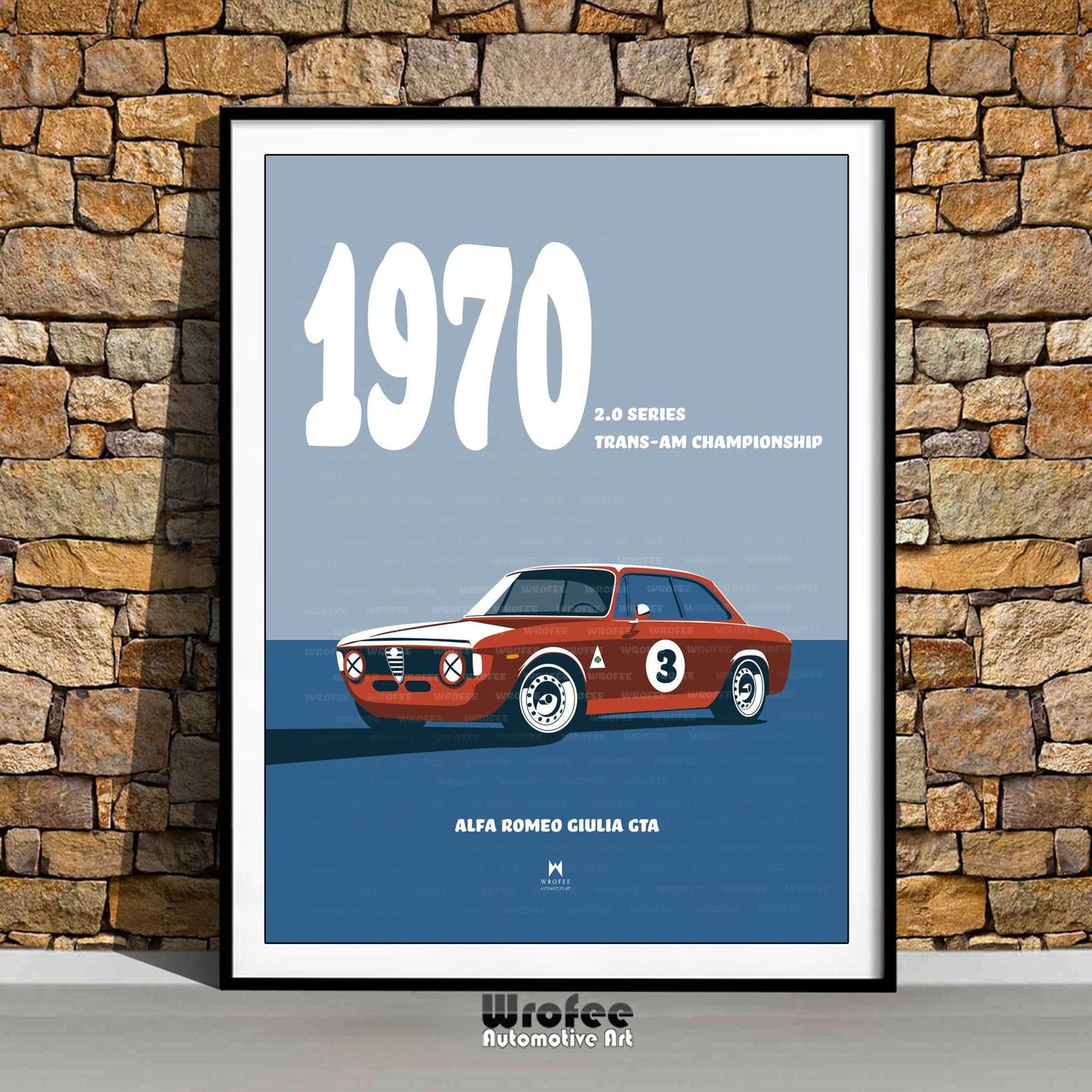 Alfa Romeo Giulia Car Art Poster