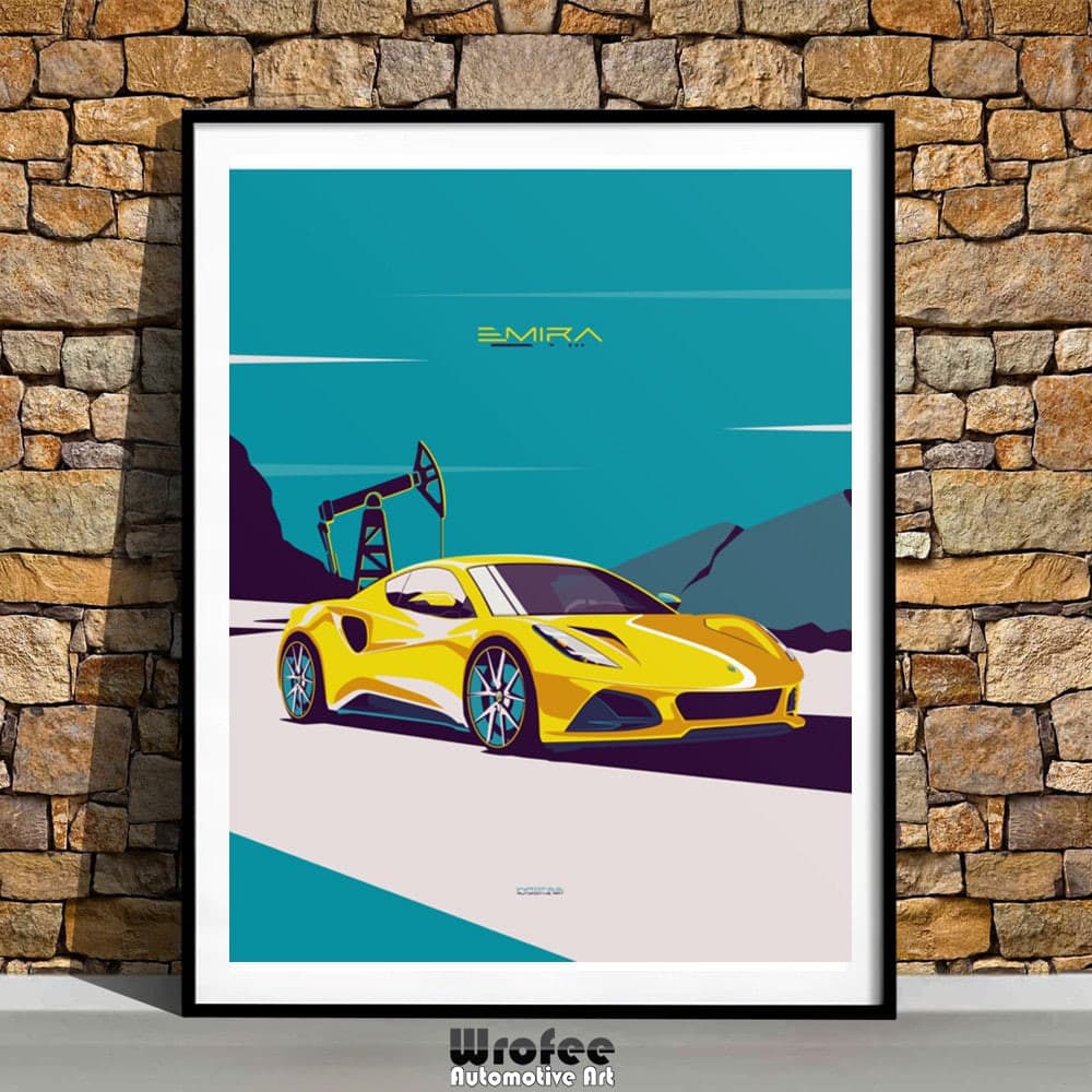 Sports Car Digital Custom Car Art Poster