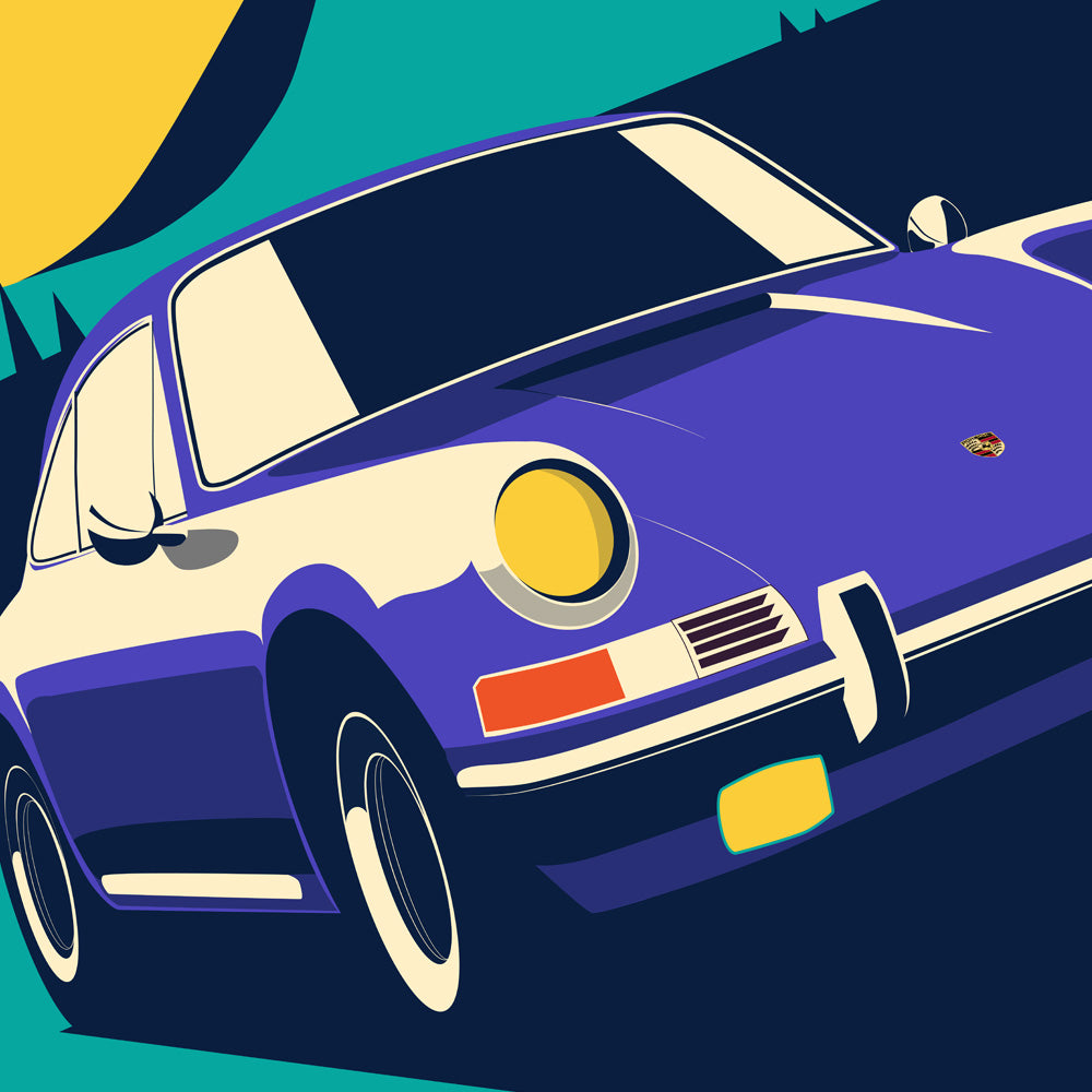 Vintage 911 Car Art Print