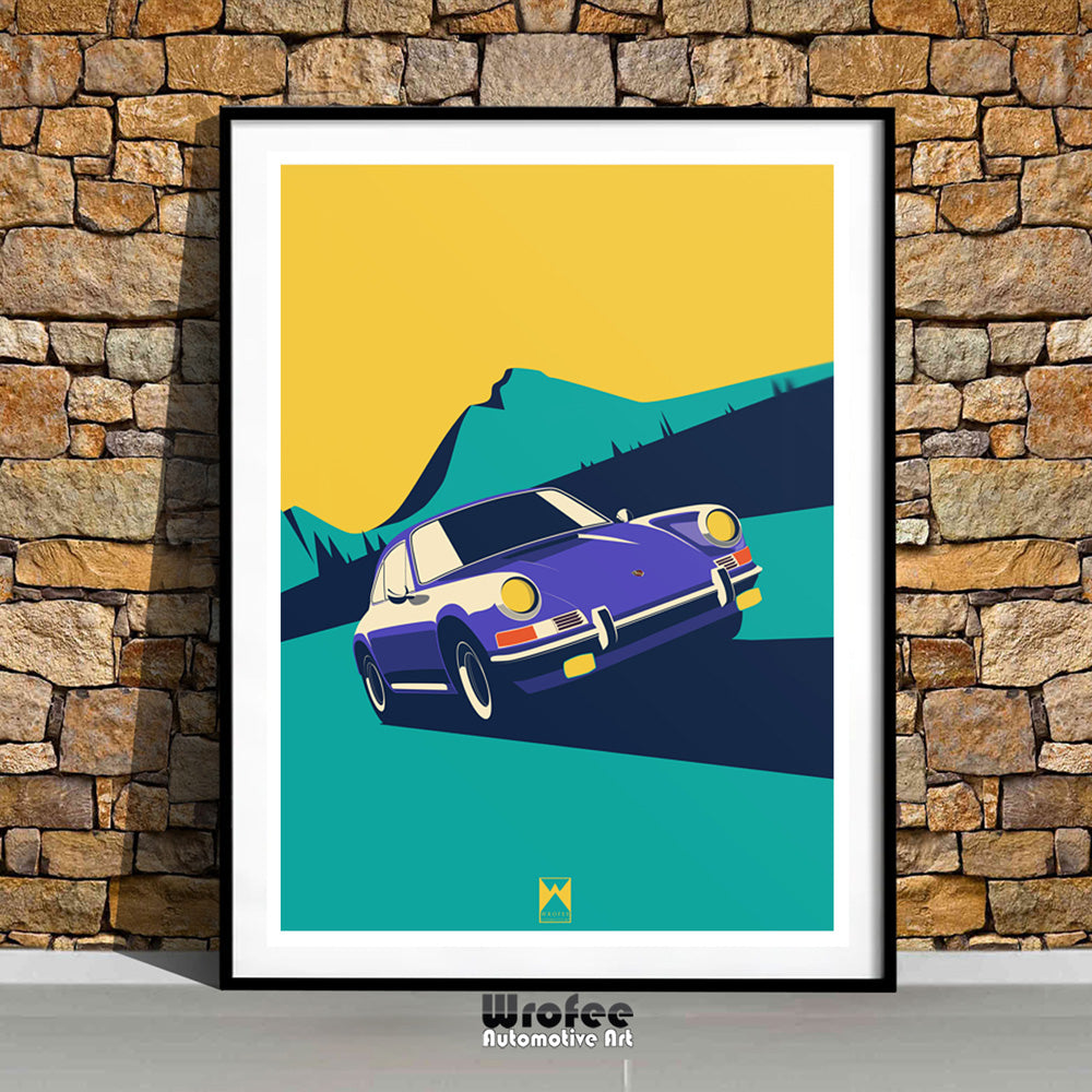 Vintage 911 Car Art Print