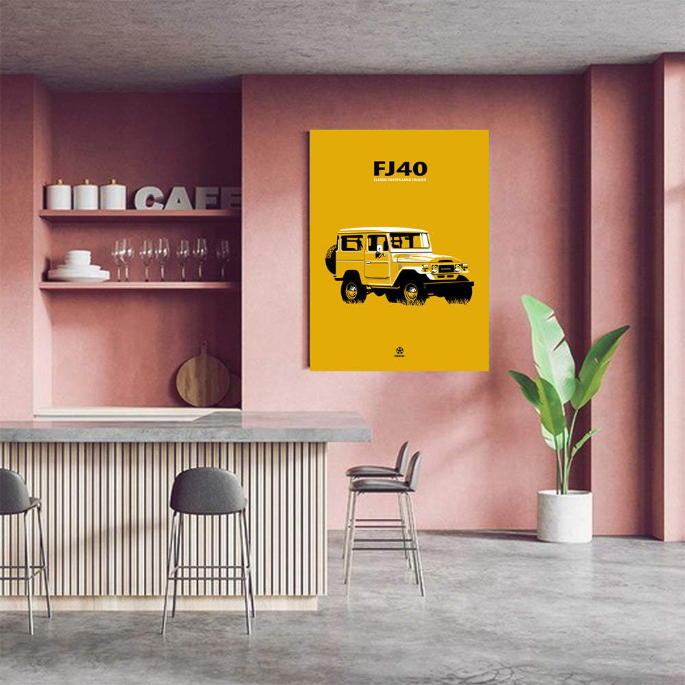 Vintage SUV FJ40 Land Cruiser Art Print