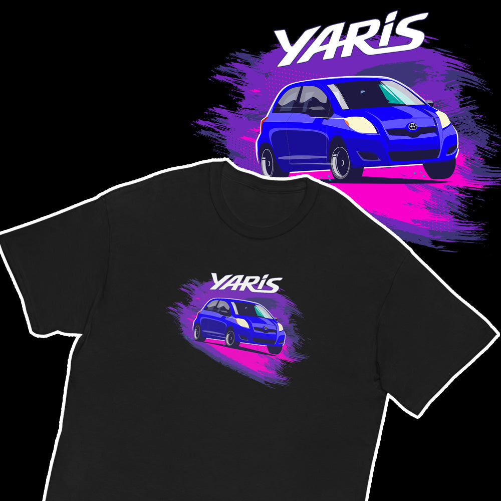 toyota yaris printed tshirt