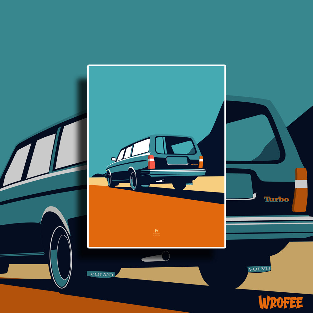 Vintage 245 Turbo Art Print