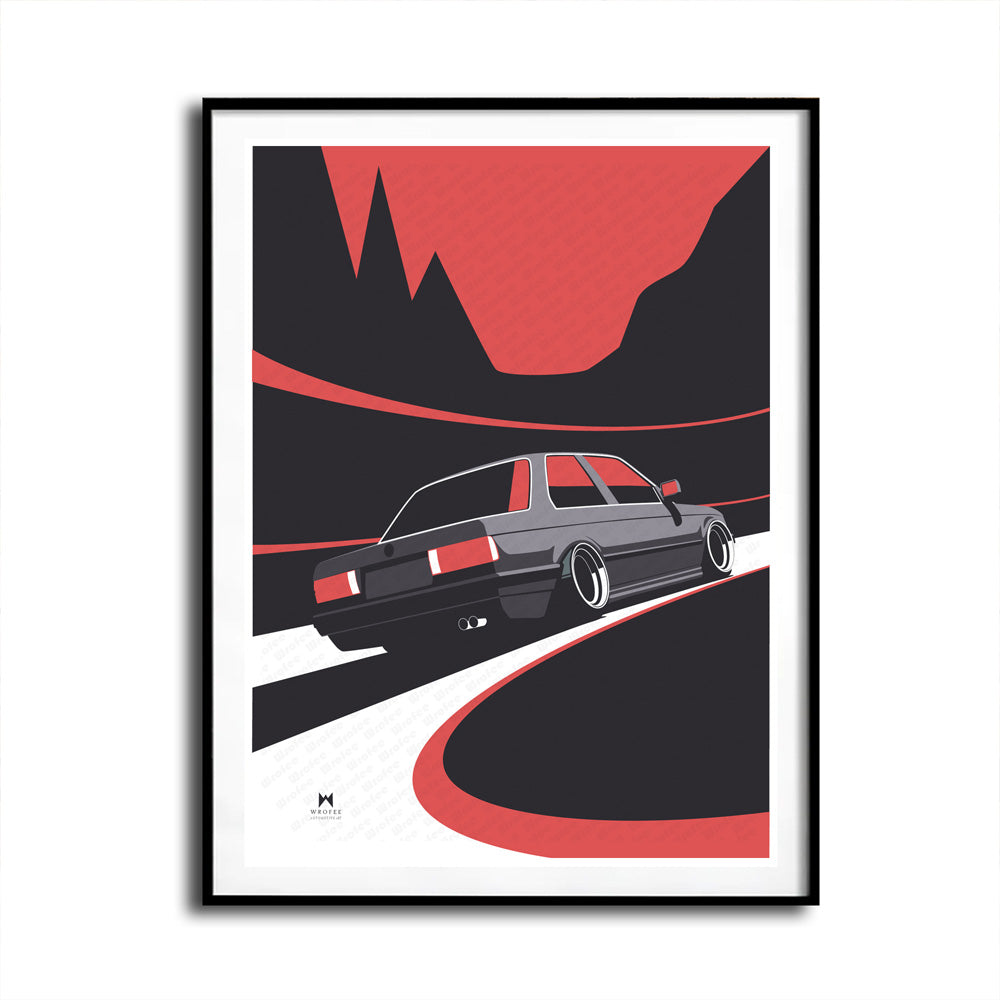 Retro E30 M3 Print