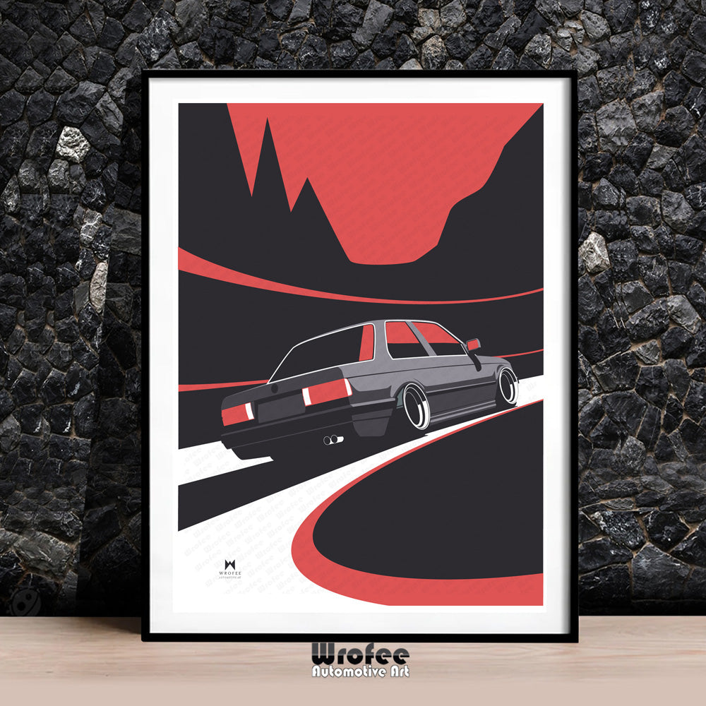 Retro E30 M3 Print