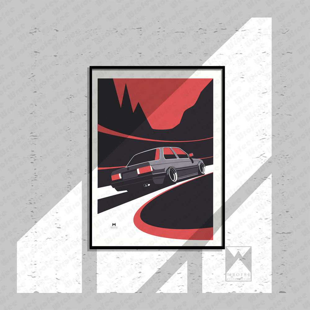 Retro E30 M3 Print